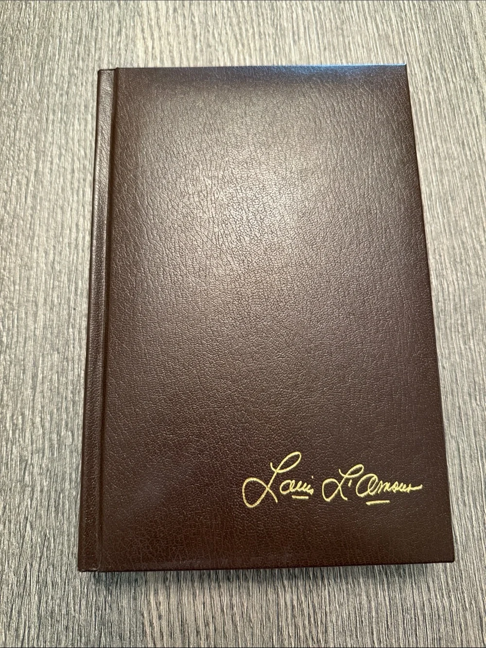 Louis L’Amour Leather-Look Book with Gold Signature